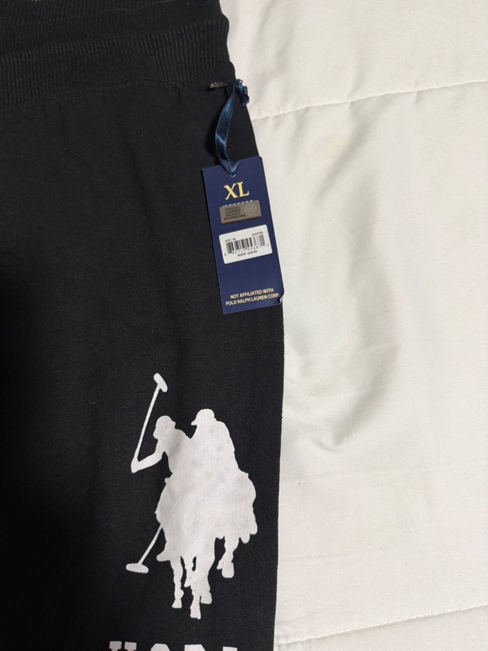 U.S. Polo Assn. Women’s Gray & Black Logo Joggers - Picture 2 of 2